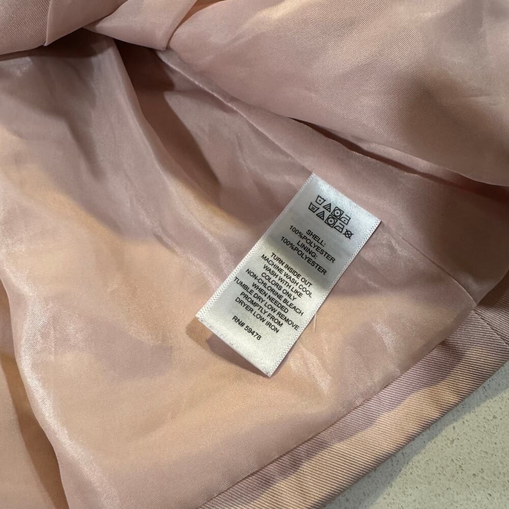 Tahari Toddler Girl 3T Lined Trench Raincoat Pastel Pink - Picture 3 of 5